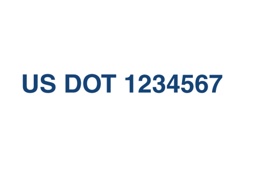 US DOT Numbers (Sold in Pairs)